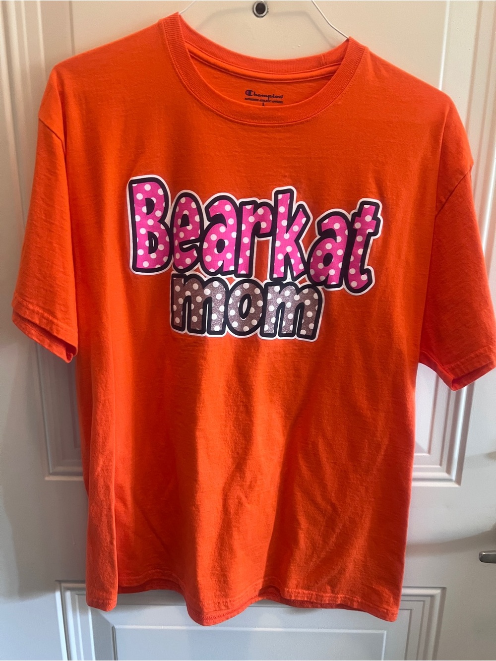 Champion Orange "Bearkat Mom" Graphic Tee